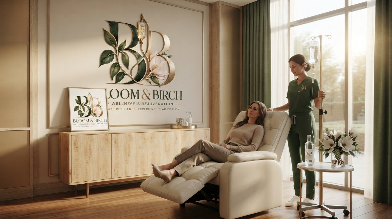 A quiet, considered private wellness clinic interior