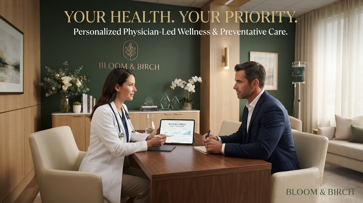 Physician consultation in a private clinical setting